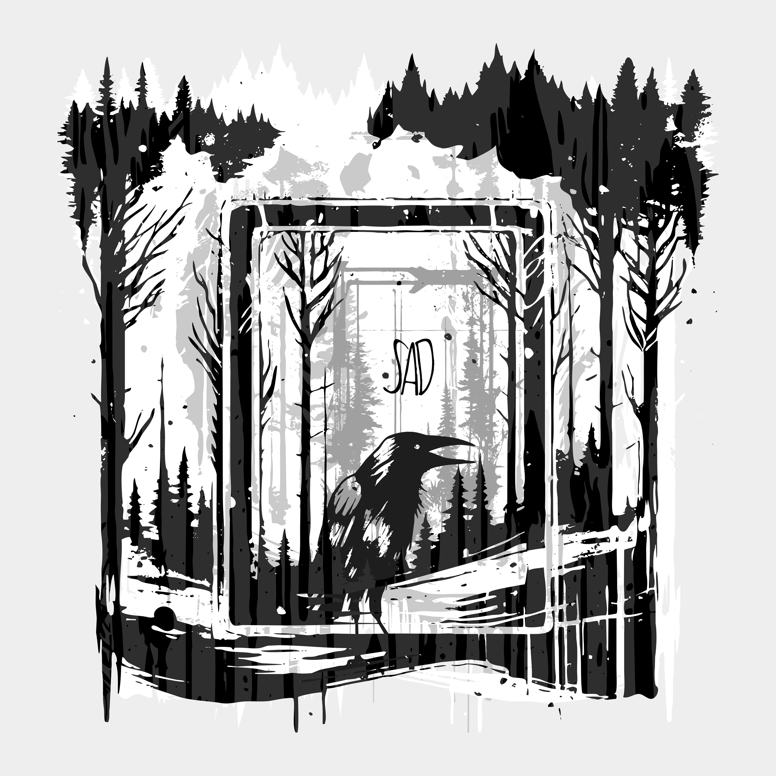 Футболка с осенним принтом от One Red Fox