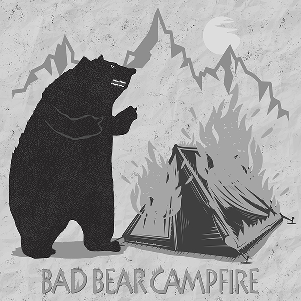 Туристическая футболка Да гори оно всё... - топ 9 в коллекции кемпинг принтов