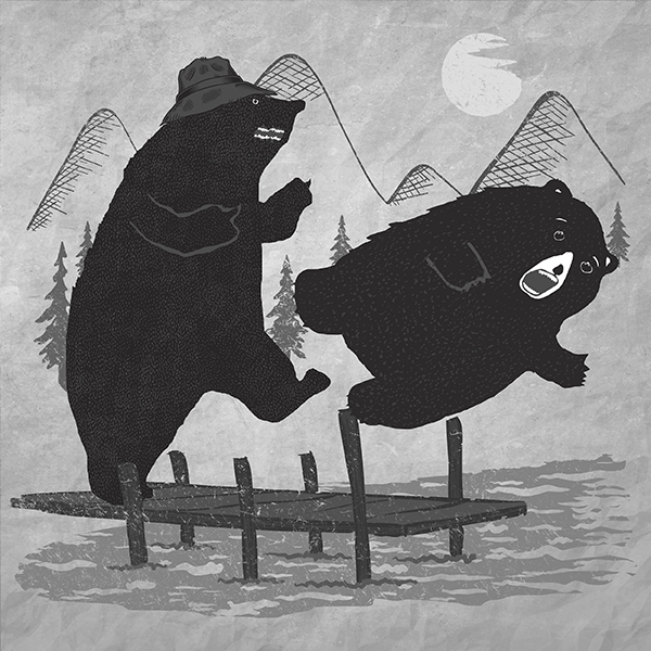 Туристическая футболка Мостик - топ 9 в коллекции кемпинг принтов