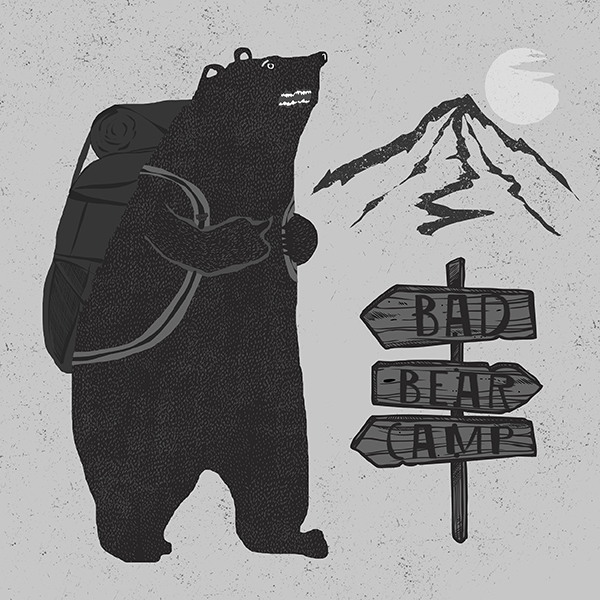 Туристическая футболка Да сколько ещё идти - топ 9 в коллекции кемпинг принтов