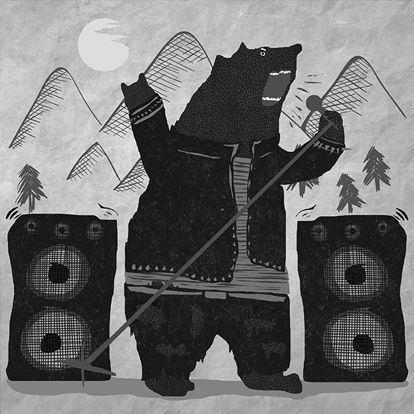 Походная футболка Поющий Медведь - топ 8 в коллекции кемпинг принтов