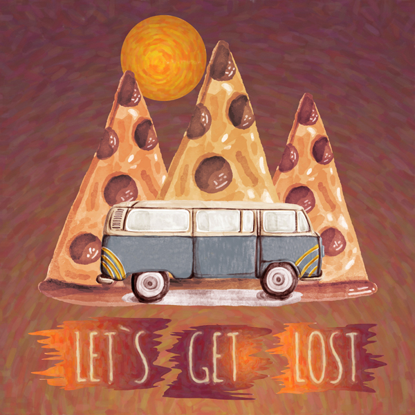 Походная наклейка One Red Fox