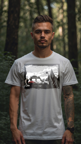 Футболка с принтом Offroad - купить в Москве One Red Fox