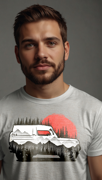 Футболка с принтом Offroad - купить в Москве One Red Fox