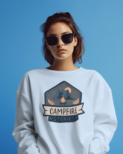 Футболка с принтом Походные истории - купить в Москве One Red Fox