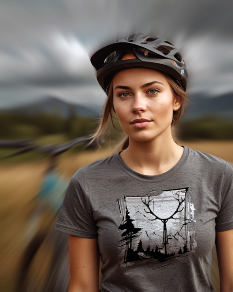 Футболка с принтом МТБ - купить в Москве One Red Fox