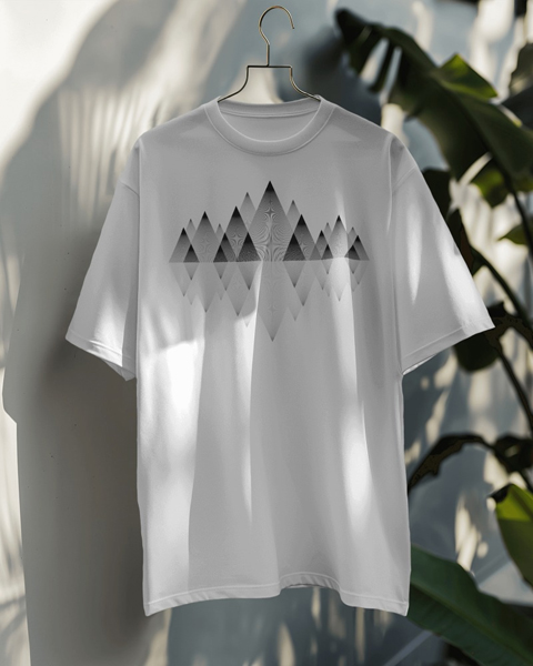 Футболка с принтом Горы - купить в Москве One Red Fox