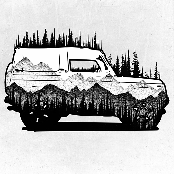 Наклейка Оффроад по-русски