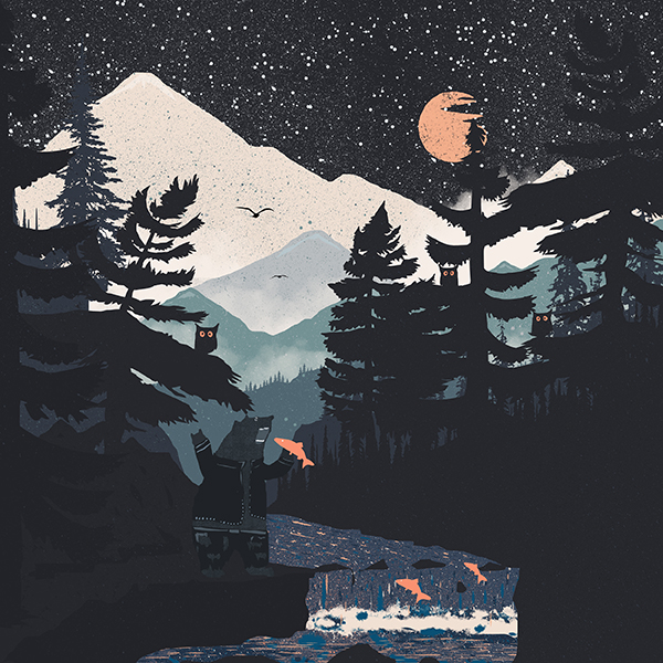 Туристическая футболка Рыбалка и природа - топ 10 в коллекции походных принтов