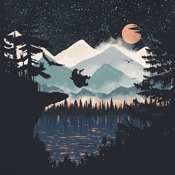 Футболка Лесной дух - топ 17 в коллекции походных принтов