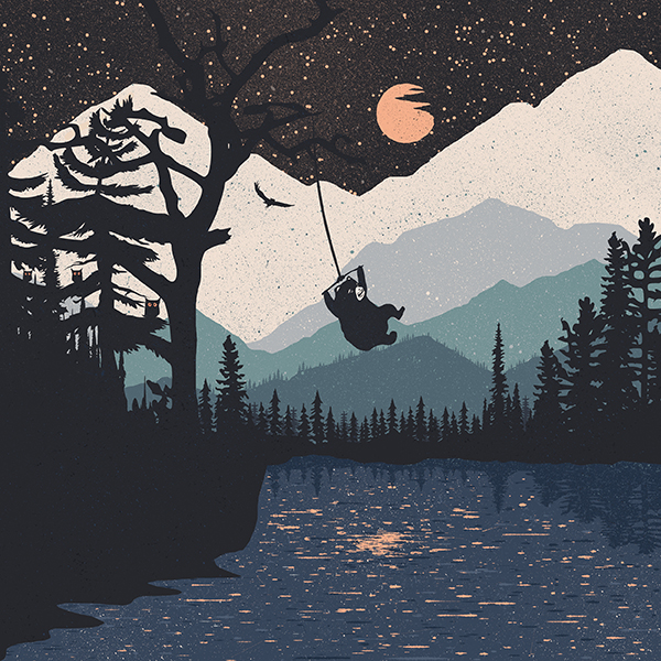 Футболка Лесные тропы - топ 2 в коллекции походных принтов