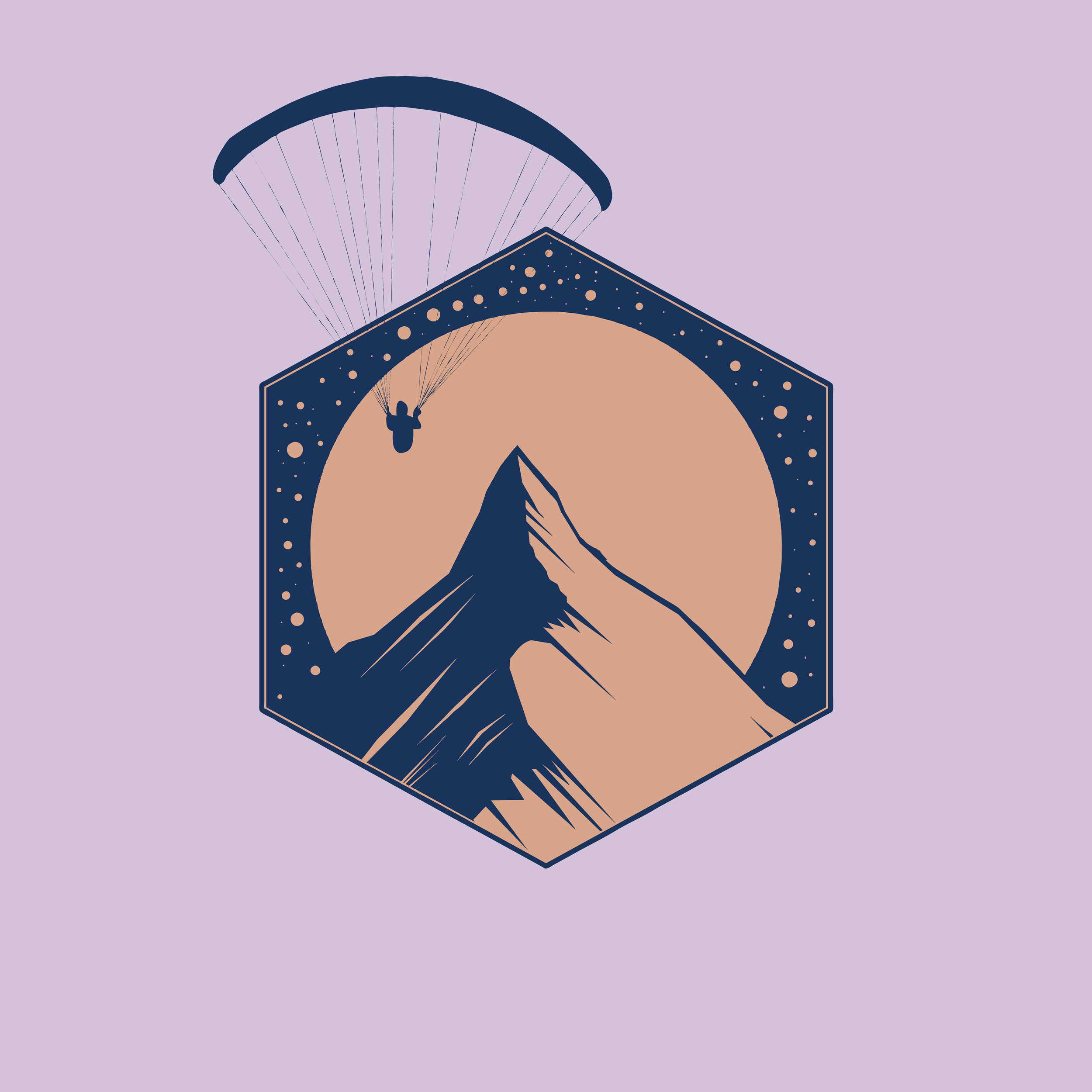 Футболка Парапланерист в небе - продолжение коллекции парапланерных принтов