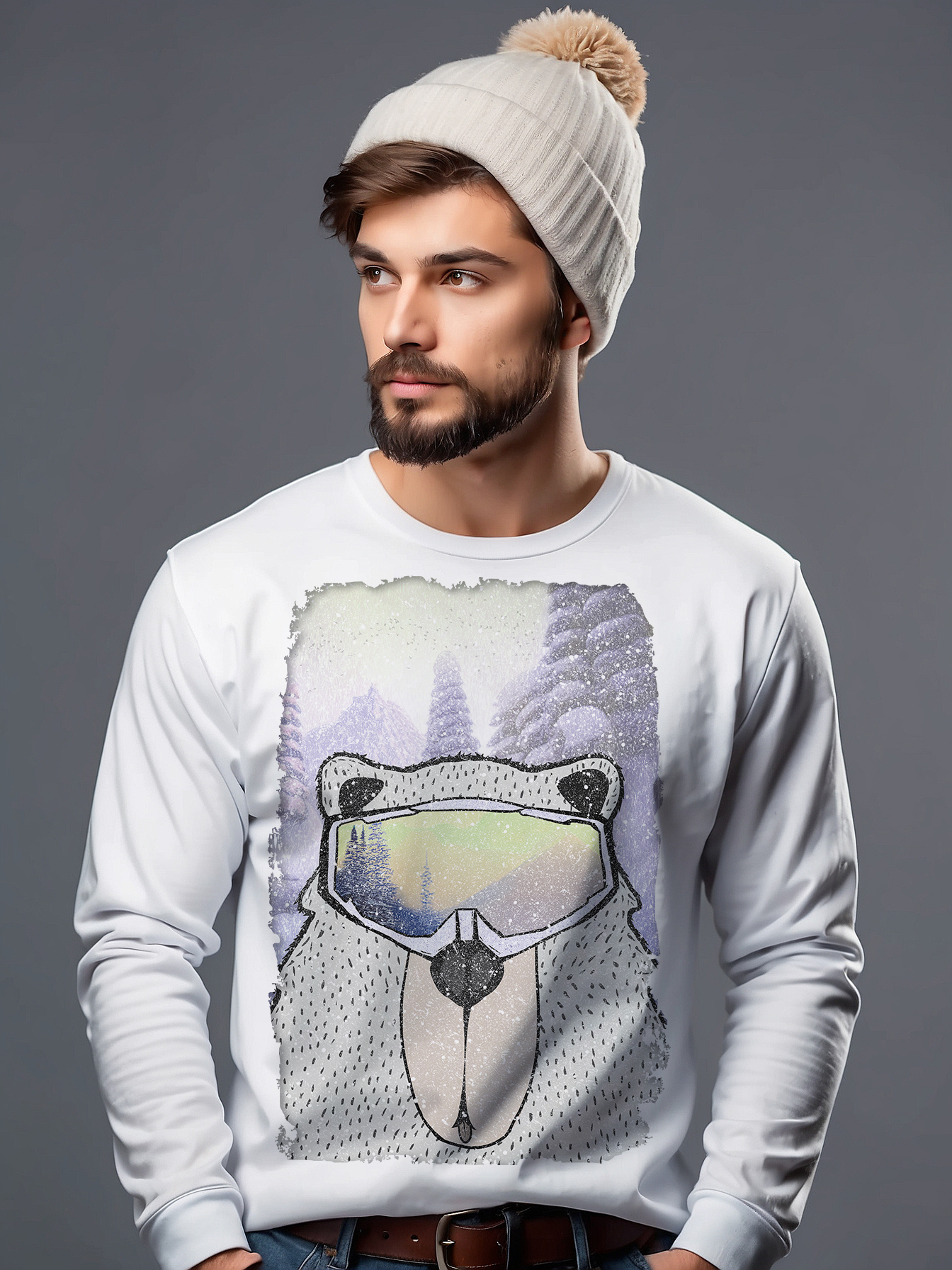 Футболка Снежная линия - топ 10 в коллекции