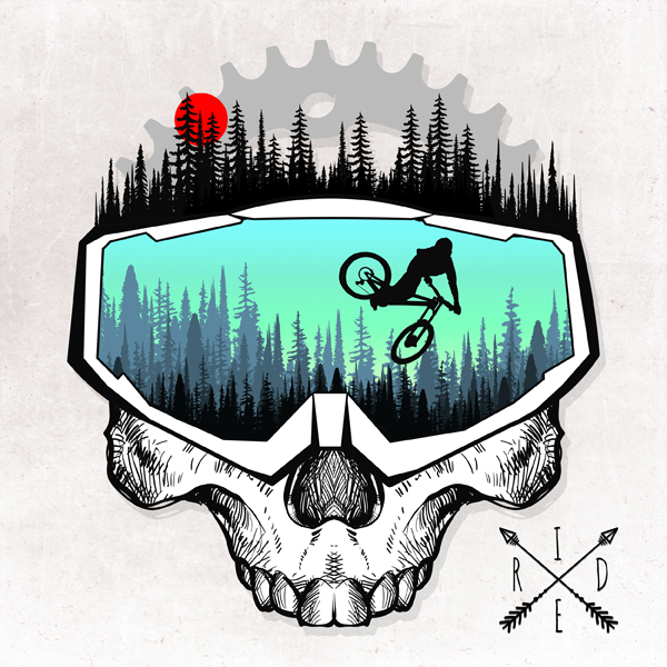 Наклейка MTB от One Red Fox