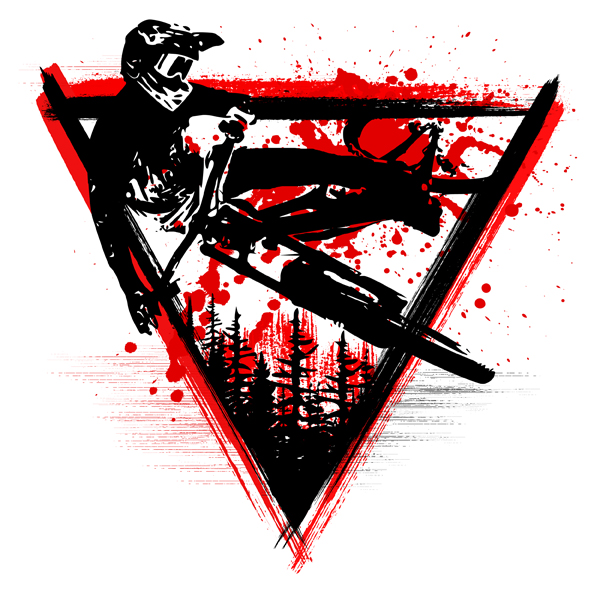 Наклейка MTB от One Red Fox