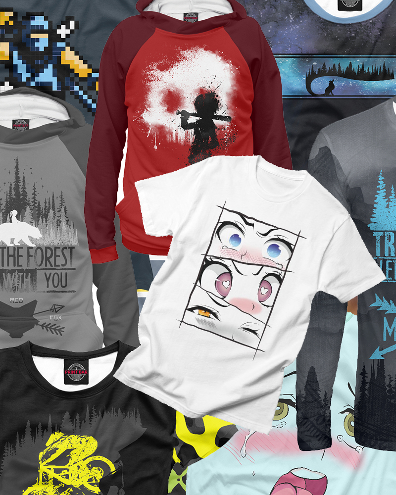 Коллекция футболок с принтами One Red Fox